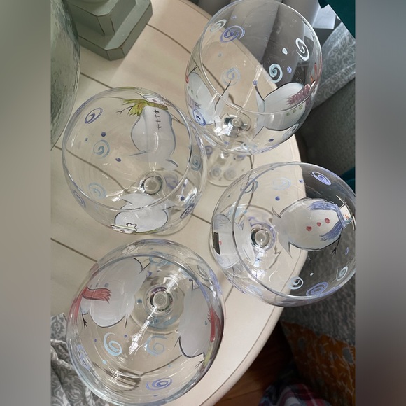 Snowman Wine Glass Set - Picture 7 of 9